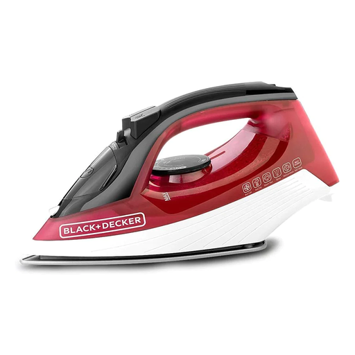 [mBnDX1550B5] black & decker steam iron with anti drip 1600w red