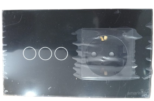 [htSW3gunb] Smarwish tuya 3 gang combswitch un- black (Combswitch 3G-UN-B)