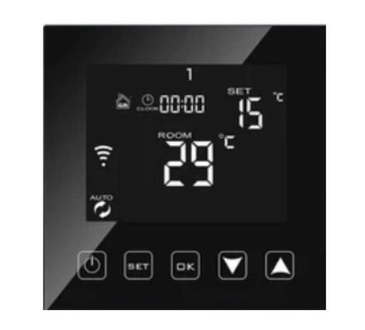 [htSW603WWWiFiWhite] Smarwish Tuya Smart Thermostat EU - Black (SmarGy 603-WW-WiFi-Black) 6253362502123