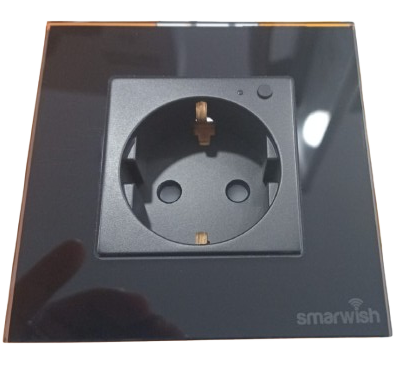 [htSWeub] Smarwish tuya smart socket eu - black (smarSocket EU-B)