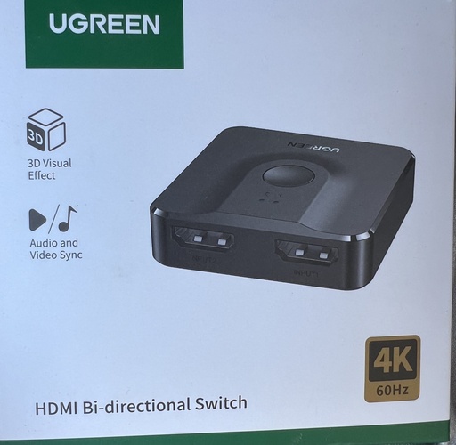 [mUgren50966] UGREEN HDMI split 2in1out 4k 60Hz 50966 (new)