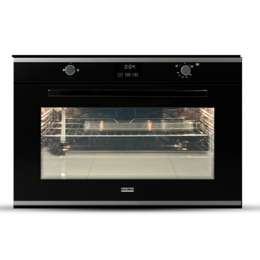 [6bG1353Gn] Built in Gas Oven 90cm 135Liter 2+1Fans - Black