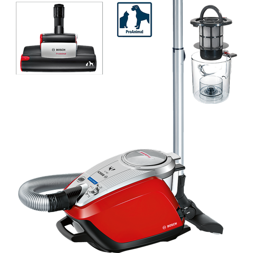 [mBshBGS5335] Bosch Bagless Vacuum Cleaner ProAnimal Silver+Red