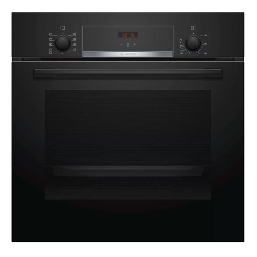 [mBshHBF534EB0Q] Bosch Built In Electric Oven 60cm Serie4 66Liter Eco Black