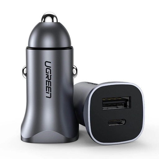 [mUgren40858] UGreen 30W PD Dual Port USB-A & USB-C Car Charger