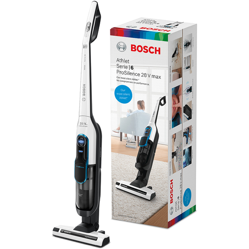[mBshBCH86SIL1] Bosch Rechargeable Handstick Vacuum Cleaner Pro Silence Serie6  28V White+Black