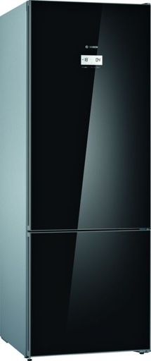 [mBshKGN56LB31U] Bosch Combi Refrigerator 505Liter- Black Glass <70cm>