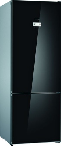 [mBshKGN56LB31U] Bosch Refrigerator Serie6 Combi Glass Door 193x70cm Black