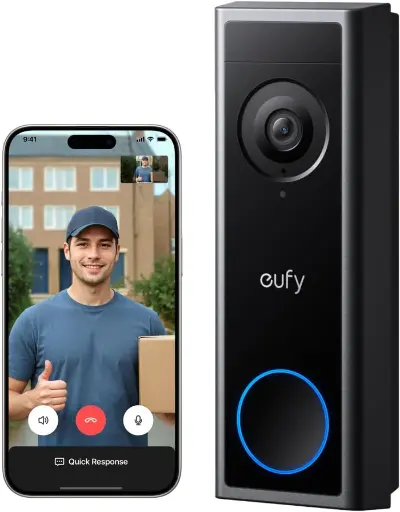 [mAnkT8224311] Eufy Security Video Doorbell - Black (C30)