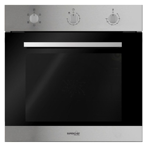 [mSprcSPBO4E5M67X] SuperChef Built-in Oven 60cm with Fan - Inox Electric