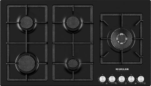 [mMilMH1007BK1] Maieler Built-in Hob 90cm Black تيربو جانبيه