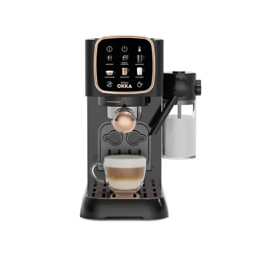 [mOK0032] Okka solo m semi automatic espresso machine with milk tank