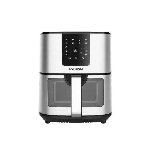 [mHndAF46] Hyundai Air Fryer 9Liters 1700W seethru -Steel (HY-AF46)