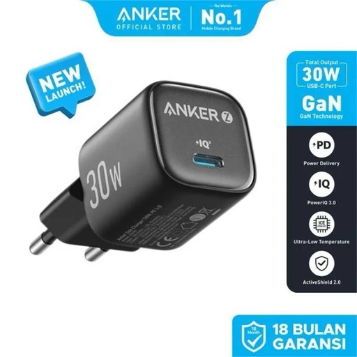 [mAnkZolo30wBlack] Anker Zolo 30W Charger - Black (NEW)