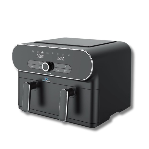 [mHEaf733] home electric air fryer dualcook - black