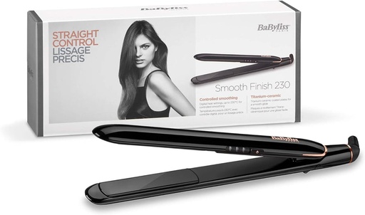 [mBblsST250SDE] babyliss straightener titanium ceramic coated plates 25mm   230°c (st250sde)