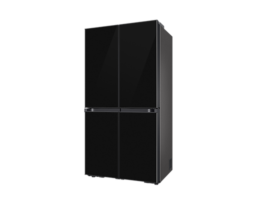 Samsung Refrigerator NoFrost French Door 602Liter BESPOKE T Style - Black Glass  (RF65DB90B022LV)