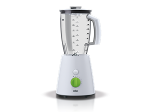 [mBrnJB3010] braun blender 5 speed 800w 2liter - white