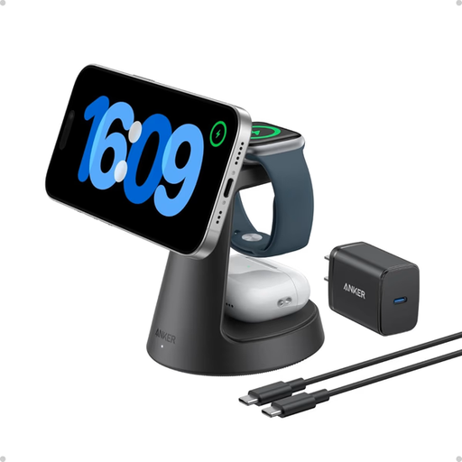 [mAnkB25M4G11] Anker 3-in-1 Qi2 Charging Station 