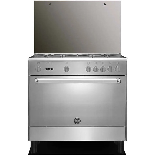 [mLaGrc95c81CX] LaGermania Gas Cooker 5Burners Full Safety- Stainless Steel