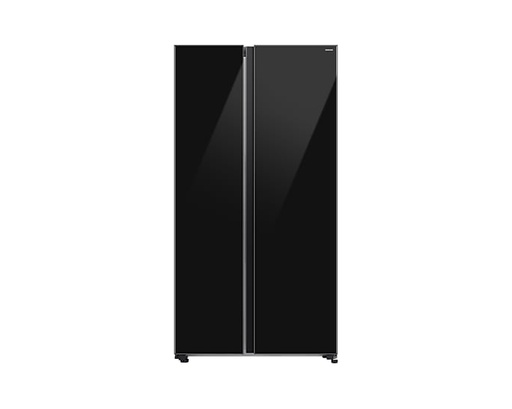 [mSsgRS70F65Q1BLV] Samsung Refrigerator Side By Side Twin Cooling 680L Bespoke - Black Glass RS70F65Q1BLV