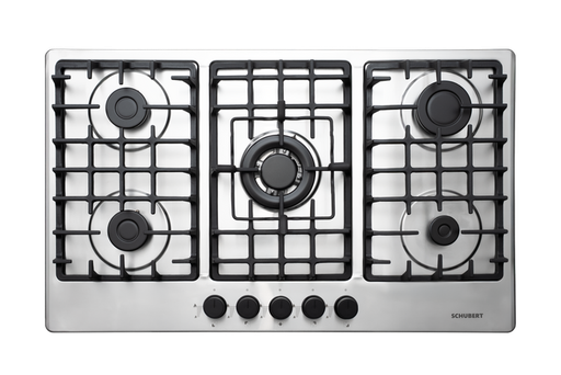 [mShbrSLIMA9501] Schubert Gas Hob 90cm Cast Iron - S.Steel