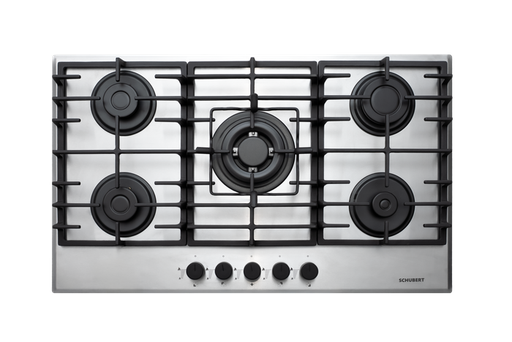 [mShbrORIONA9501ID] Schubert Gas Hob 90cm Cast Iron- S.Steel