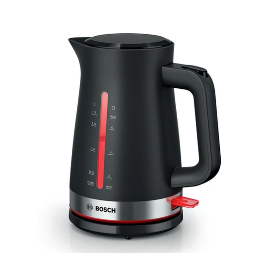 [mBshTWK4M223] Bosch Water Kettle 1.7Liter 2400W - Black (My Moments Line)