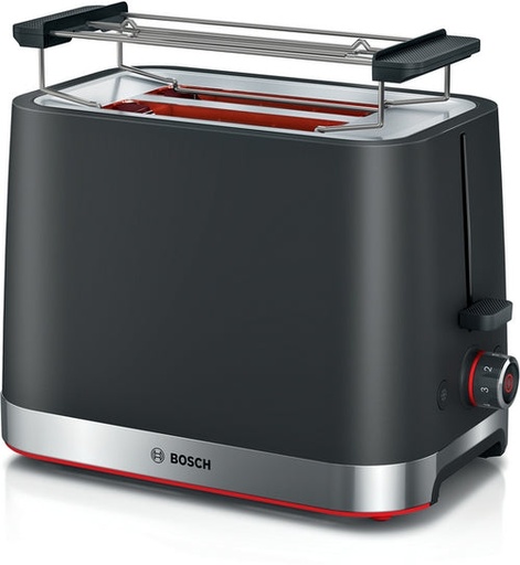 [mBshTAT4M223] Bosch Toaster 2 Slice 950W Black (My Moments Line)
