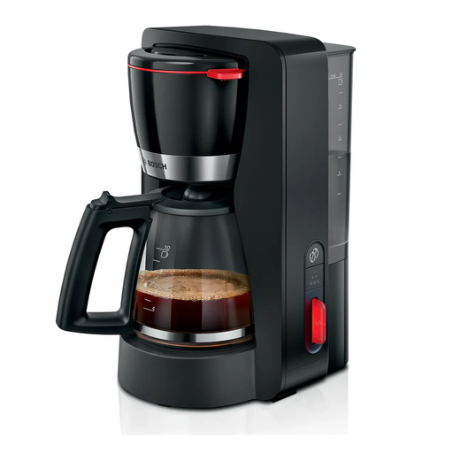 [mBshTKA4M233] Bosch Filter Coffee Maker 1200W - Black  (My Moments Line)