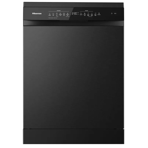[mHsnsHS673C90BME] Hisense Dishwasher 8 Programs 3 Sprayers - Black (NEW)
