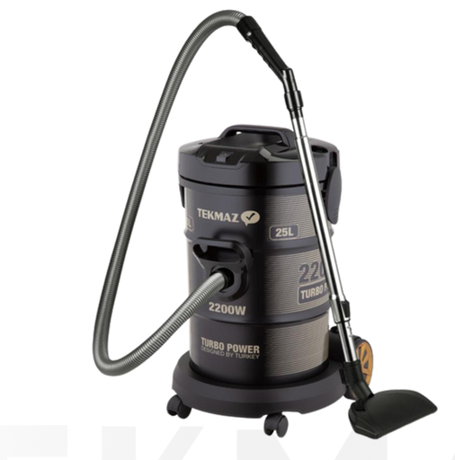 [mTkmzNasVCM25] Tekmaz Drum Vacuum Cleaner 2200W - Black (VCM25)