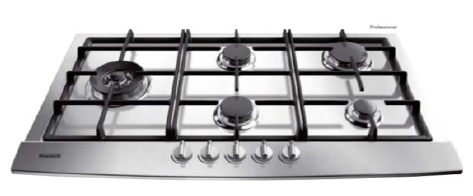 [mCntHGL95003IX] Conti Hob 90cm With 5 Gas Burners - Inox