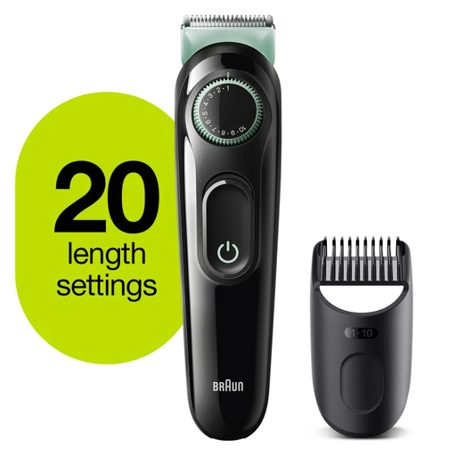 [mBrnBT3321] Braun Trimmer with Precision Dial + 1Comb BT3321