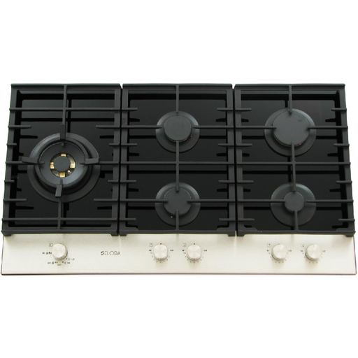 [mFlrFZBH4CTSFSBBPRO95BX] Floraz Hob 90cm Black Glass FZBH4-CTSFSBB-PRO95BX
