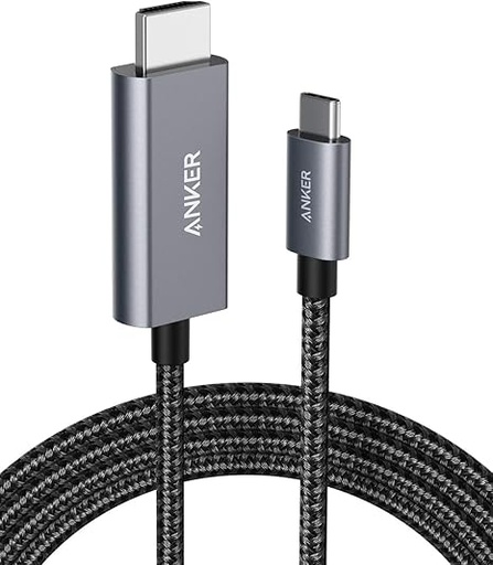 [mAnkA87E0H12] Anker USB-C to HDMI Nylon cable 6ft 4k - Black