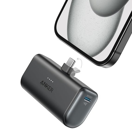 [mAnkA1653H11] Anker Nano Power Bank (22.5W, Built-In USB-C Connector) - Black