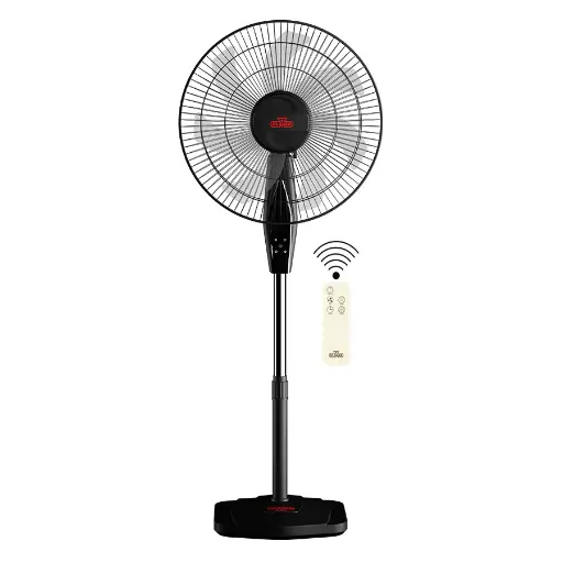 [mLmrFS187SR] اولمار مروحة ستاند 18" مع ريموت اسود
