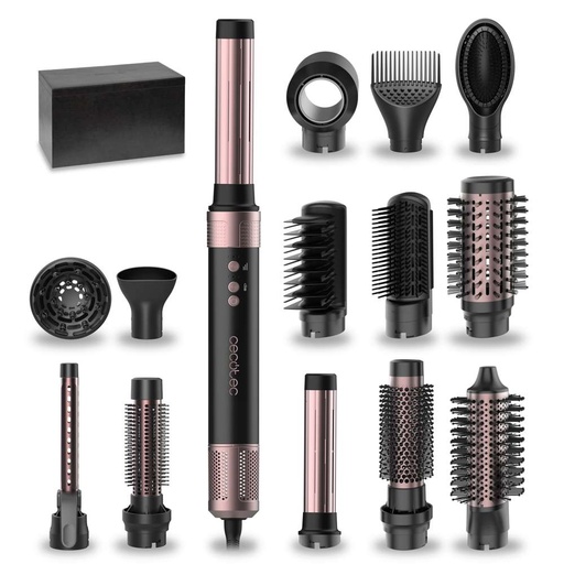 [mCct0251] Cecotec 14-in-1 Hair Styler 1400W 14 Styling Heads 3 Heat 3 Speed Luxury Storage Case