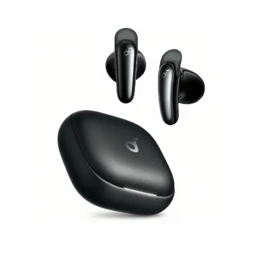 [mAnkD1200H11] Soundcore Liberty Buds - Semi-in-Ear with ANC Black