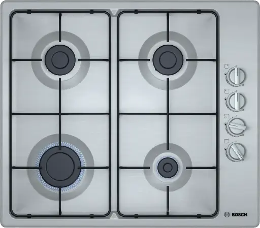 [mBshPBP6C5B82O] BOSCH Hob 60cm Side Knobs- Stainless Steel