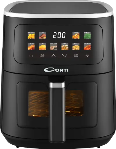 CONTI Air Fryer 8 Liters 1700W - Black
