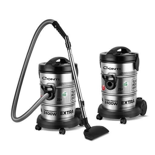[mCntVDM24XL02G] Conti Drum Vacuum Cleaner 2400W 25Liter - Silver