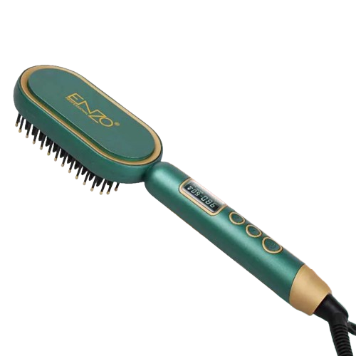 [mNzo4103] Enzo Salon Straightener Brush+Coconut Serum Oil EN4103