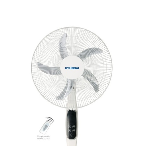 [mHndSF12R] Hyundai Fan 18" Stand 60W with Remote - White