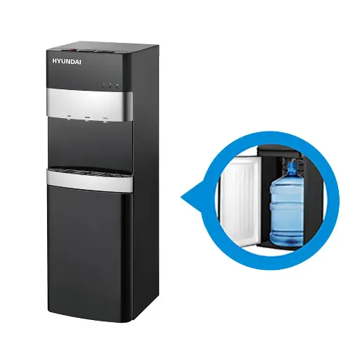 [mHndWD422B] Hyundai Water Cooler Bottom Loading Black WD422B