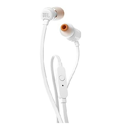 [mJBLT110w] JBL Lightweight In-Ear Headphones White