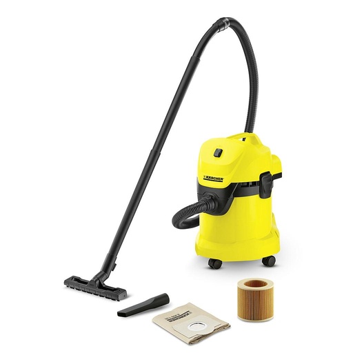[mKrchWD3] Karcher Vacuum Cleaner 1000W 17Liters Yellow