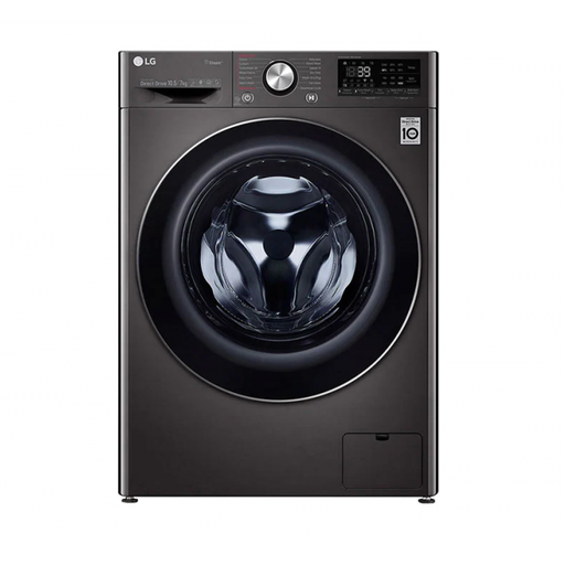 [mLGWDv9142BRp] LG Washer Dryer 10.5/7kg Inverter DD motor SmartThinQ (Wi-Fi) Black Steel