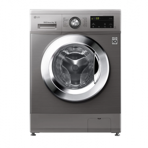 [mLgWJ3H20SQG] LG Washing Machine 7kg Steam Direct Drive ThinQ - Silver